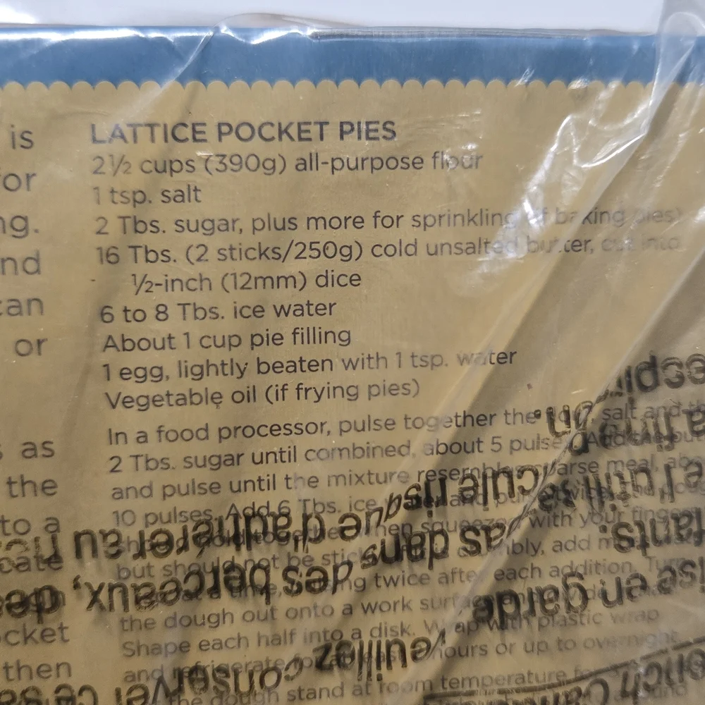 NWT Williams Sonoma Apple Hand Pie Mold Pocket Pie Mold Lattice